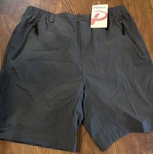 NWT Pudolla Cargo Shorts Men’s Size Large Dark Gray Inseam 7.5 Inches Atheltic